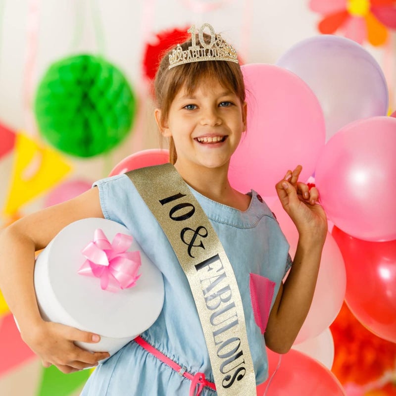 Hapdoo 10th Birthday Sash and Crown - Image 3